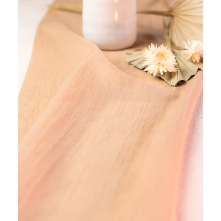 Runner da tavolo arancione in chiffon 3m
