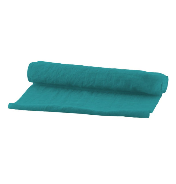 Runner da tavolo blu in chiffon 3m
