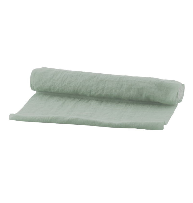 Runner da tavola verde in chiffon 3m