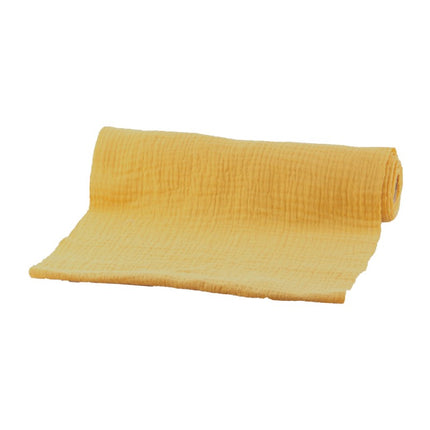 Runner da tavola giallo in cotone 3m