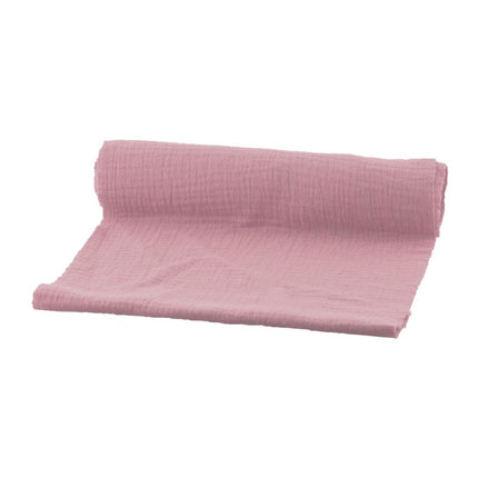 Runner da tavola rosa in cotone 3m
