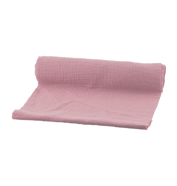 Runner da tavola rosa in cotone 3m
