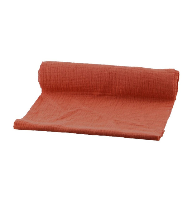 Runner da tavola arancione in cotone scuro 3m