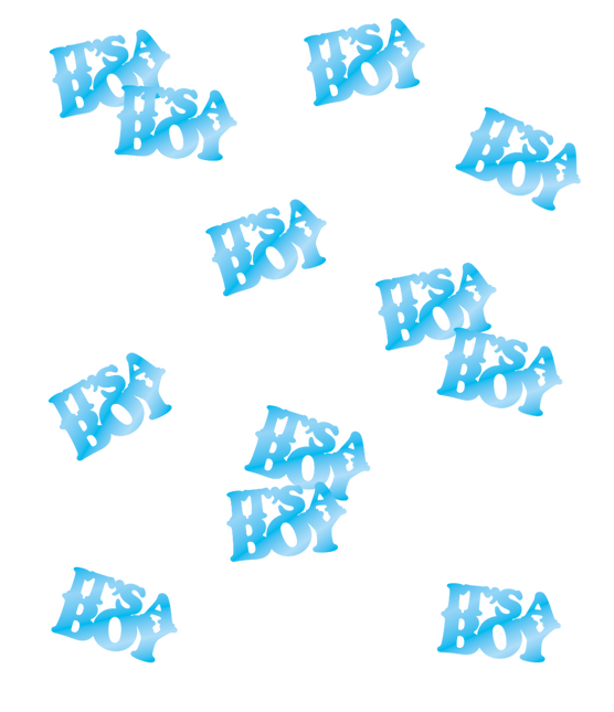 Coriandoli da tavola per la nascita Azzurro 14gr
