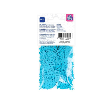 Coriandoli da tavola per la nascita Azzurro 14gr