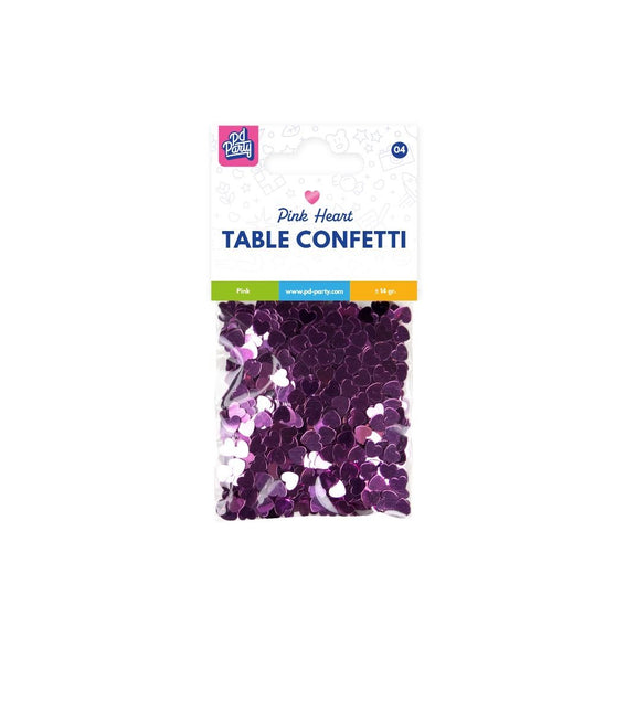 Coriandoli da tavola rosa 14gr