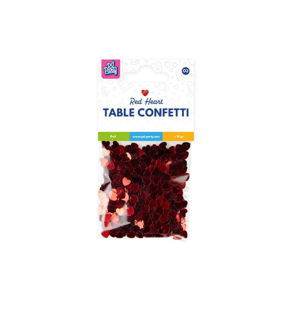 Coriandoli da tavola rossi 14gr