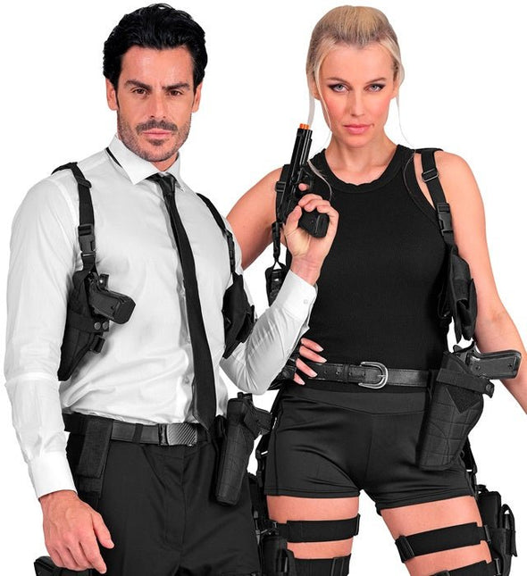 TACTISCH HOLSTER ZWART van Widmann koop je bij Partywinkel