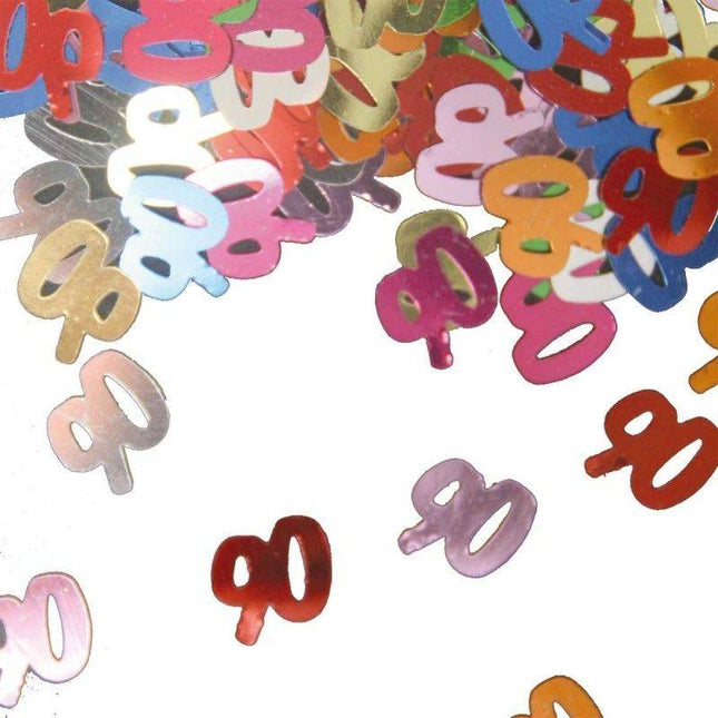 Tafelconfetti 90 Jaar 1cm 600st - Partywinkel - 8711319105257