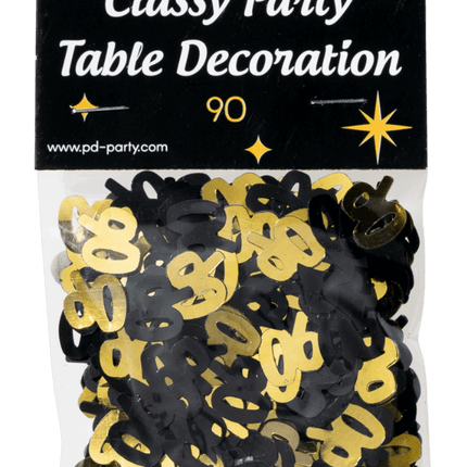 Tafelconfetti 90 Jaar 20gr van Paper Dreams koop je bij Partywinkel