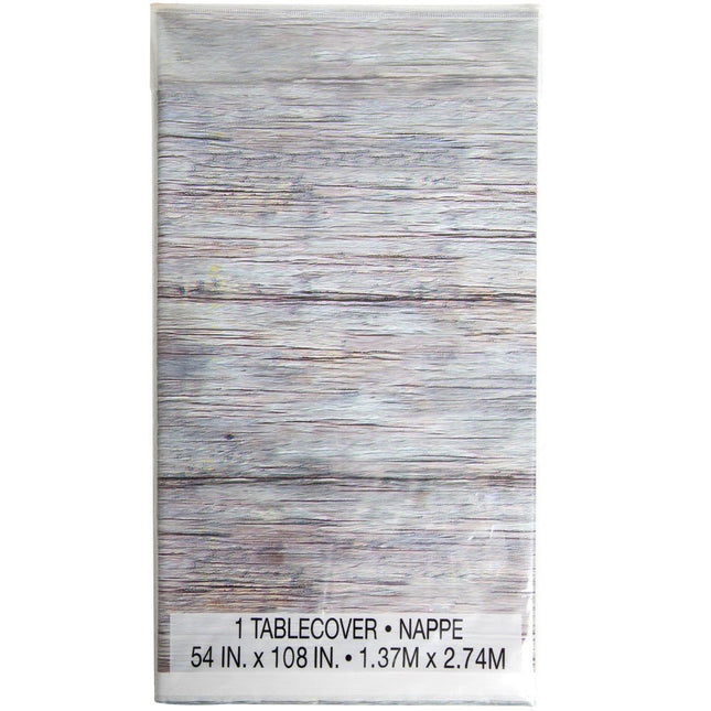 Tafelkleed Houtmotief 2,74m van Unique koop je bij Partywinkel