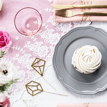 Tafelloper Kant 45cm 9m van Partydeco koop je bij Partywinkel