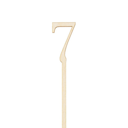 Tafelnummers Hout 25cm 10st van Partydeco koop je bij Partywinkel