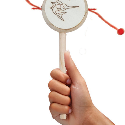 Tambourine rattle 20 cm van Fiestas Guirca koop je bij Partywinkel