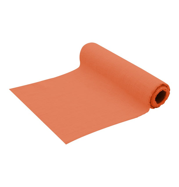 Runner da tavolo arancione in cotone 5m
