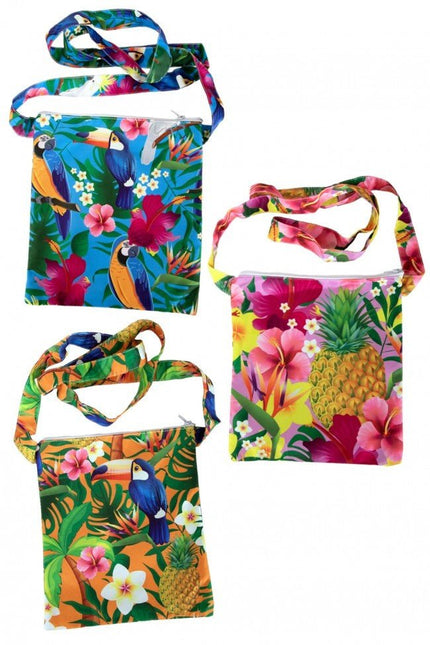 Tasje Hawaii Print Ass 3 Kleuren van PartyXplosion koop je bij Partywinkel