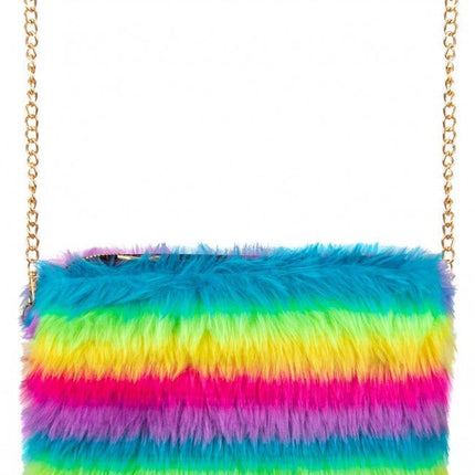 Tasje Pluche Regenboog Streep van PartyXplosion koop je bij Partywinkel