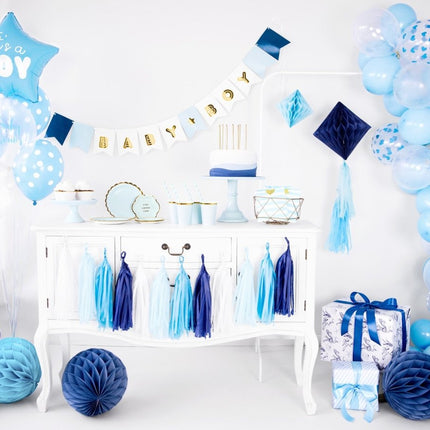 Tassel Slinger Blauw 2m van Partydeco koop je bij Partywinkel