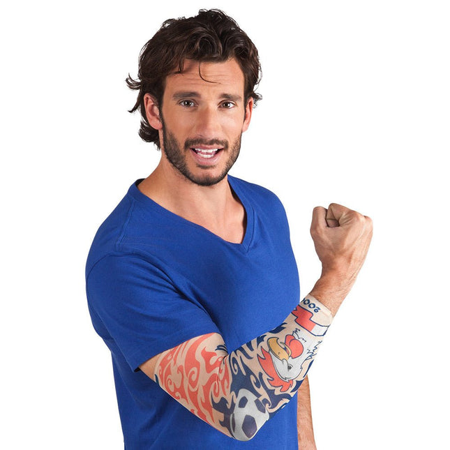 Tatoeage Sleeve Allez France van Boland koop je bij Partywinkel