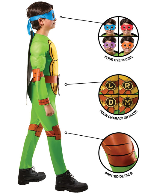 Costume TMNT 4 in 1 - Teenage Mutant Ninja Turtles