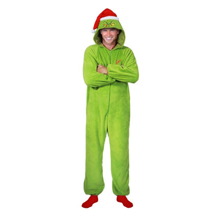 Kigurumi del Grinch verde 190 cm