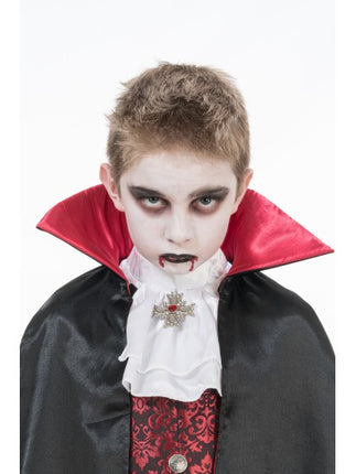 Costume da Theodor Vampiro per bambini, nero e rosso