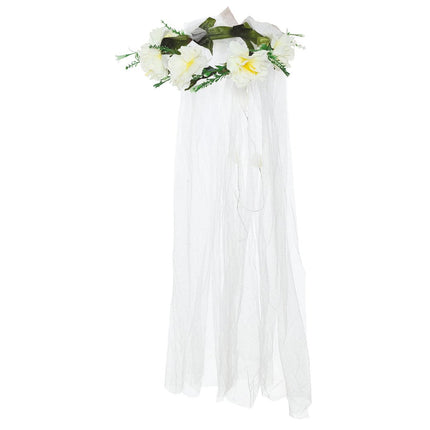 Tiara Bloemen Sluier van Fiestas Guirca koop je bij Partywinkel