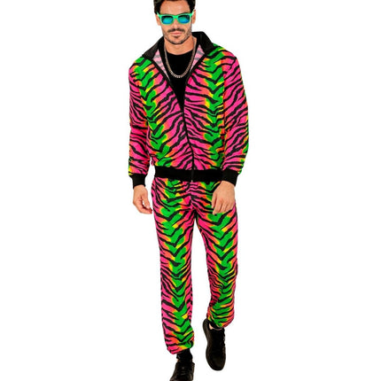 Tijger Trainingspak Fout Gekleurd - Partywinkel - 8003558451012