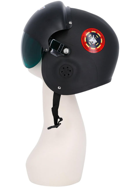 Top Gun Helm Zwart van Smiffys koop je bij Partywinkel