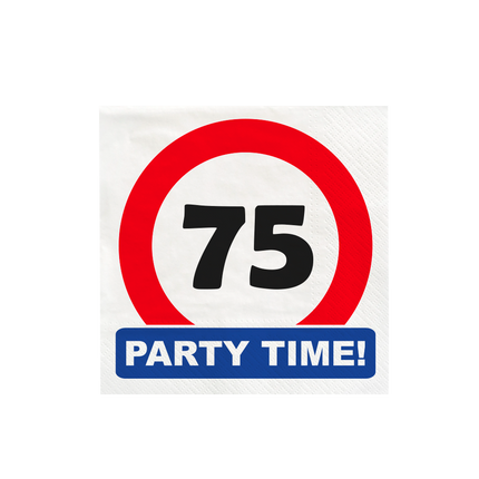 75 Years Tovaglioli Segno del traffico 16,5 cm 16 pezzi
