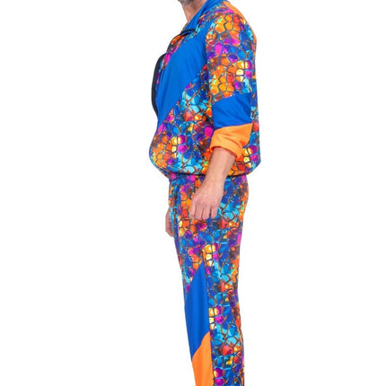 Trainingspak blauw/oranje - Partywinkel - 8720059065912