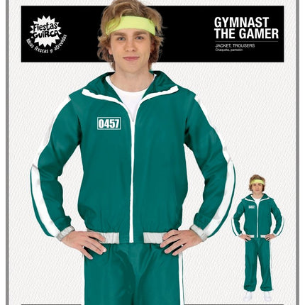 Trainingspak Squid Cijfers Heren Groen van Fiestas Guirca koop je bij Partywinkel