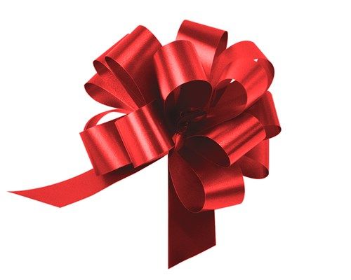 Fiocco rosso grande (Ø150 mm)