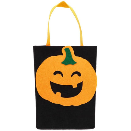 Trick or Treat Tas Vilt Pompoen Halloween BoOo! 27cm van Folat koop je bij Partywinkel