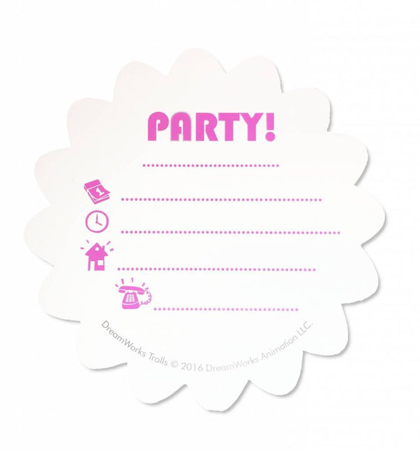 Trolls Uitnodigingen 6st - Partywinkel - 5201184870198