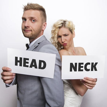 Trouwborden Head & Neck 2st van Partydeco koop je bij Partywinkel