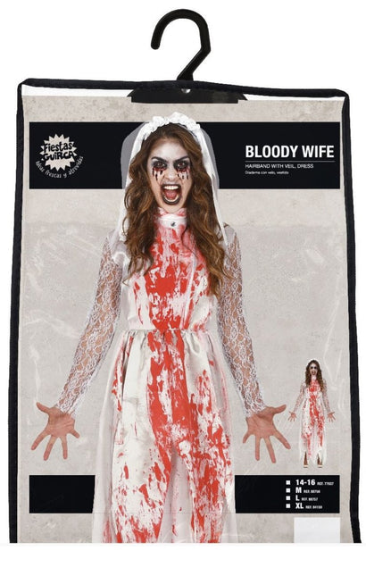 Trouwjurk Halloween Kostuum Dames Bebloed van Fiestas Guirca koop je bij Partywinkel