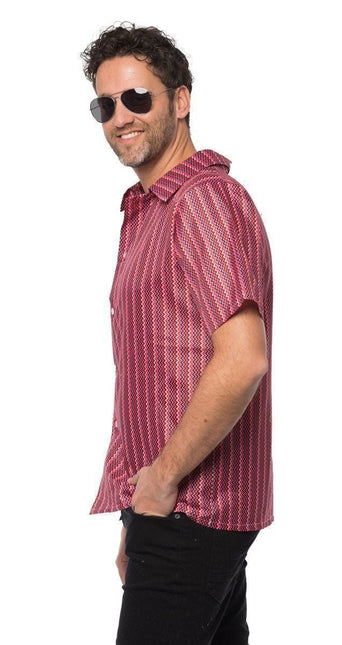 Tshirt Jaren 70 Rood van Partychimp koop je bij Partywinkel