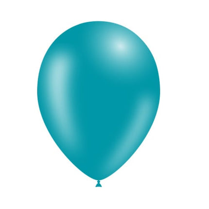 Turquoise Ballonnen 25cm 10st - Partywinkel - 8436540892478
