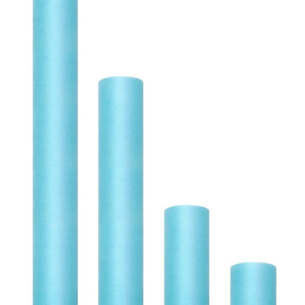 Turquoise Tule Rol 30cm 9m van Partydeco koop je bij Partywinkel