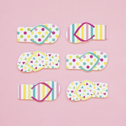 Uitdeelcadeautjes Notitieboekjes Slipper 11cm 12st van Unique koop je bij Partywinkel