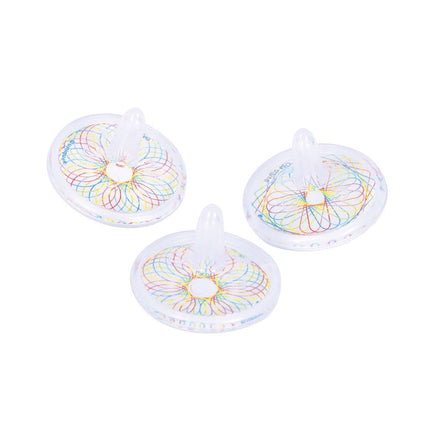 Uitdeelcadeautjes Tollen Glow In The Dark 3cm 8st van Unique koop je bij Partywinkel