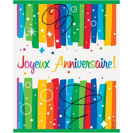 Uitdeelzakjes Joyeux Anniversaire 8st van Unique koop je bij Partywinkel