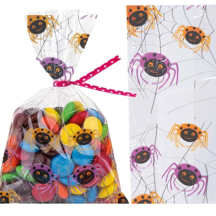 Uitdeelzakjes Spinnen 28cm 20st van Fiestas Guirca koop je bij Partywinkel