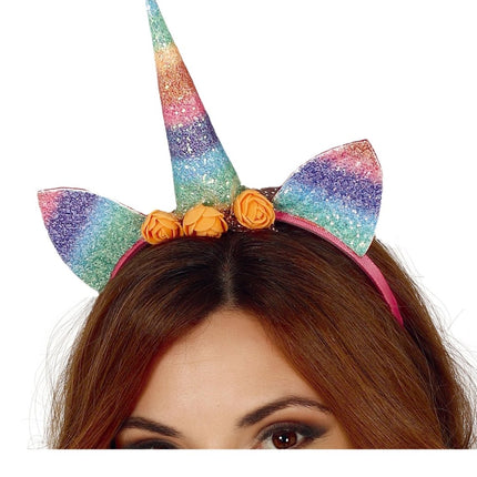 Unicorn Haarband Gekleurd van Fiestas Guirca koop je bij Partywinkel