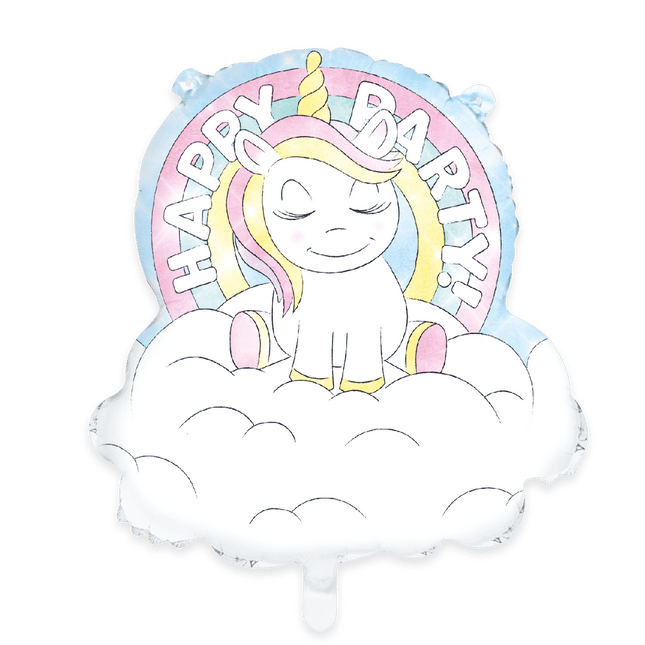 Unicorn Helium Ballon Happy Birthday 66cm van WeFiesta koop je bij Partywinkel