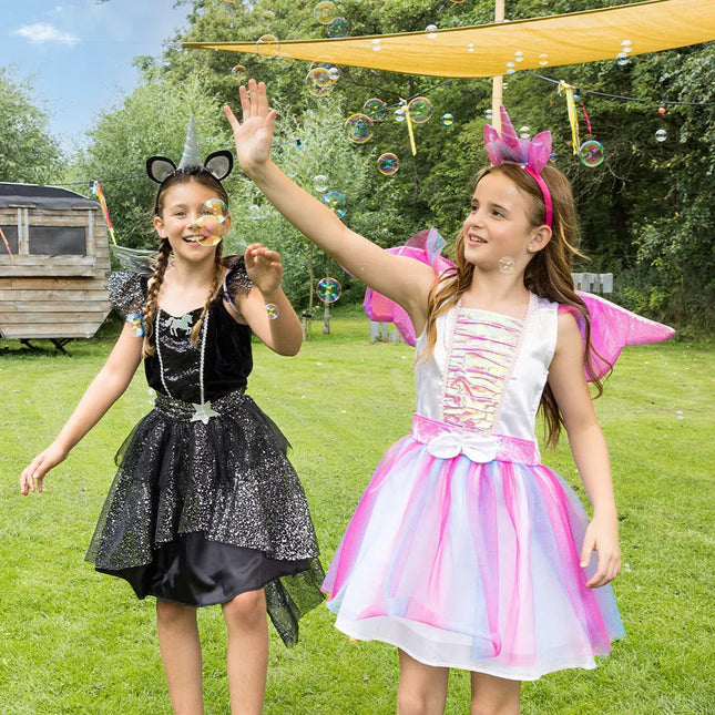 Unicorn Jurk Zwart Meisje van Boland koop je bij Partywinkel