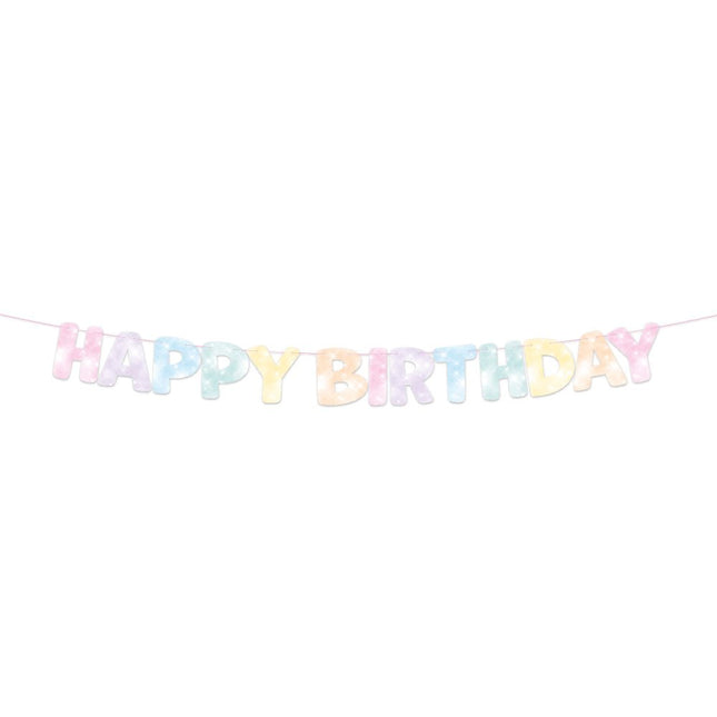 Unicorn Letterslinger Happy Birthday 3m van WeFiesta koop je bij Partywinkel