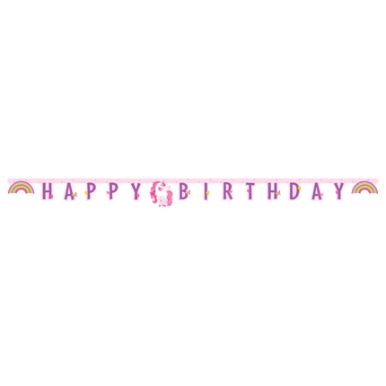 Unicorn Letterslinger Happy Birthday van Procos koop je bij Partywinkel
