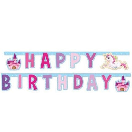 Unicorn Letterslinger Versiering 1,8m van Procos koop je bij Partywinkel